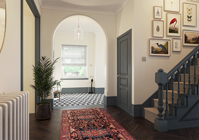 Novara Voile, Grey Skies - Roman Blind - Image 6